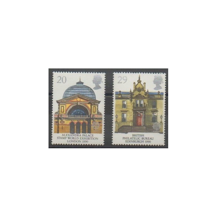 Stamps - Great Britain - 1990 - Nb 1455/1456 - Monuments - Europa