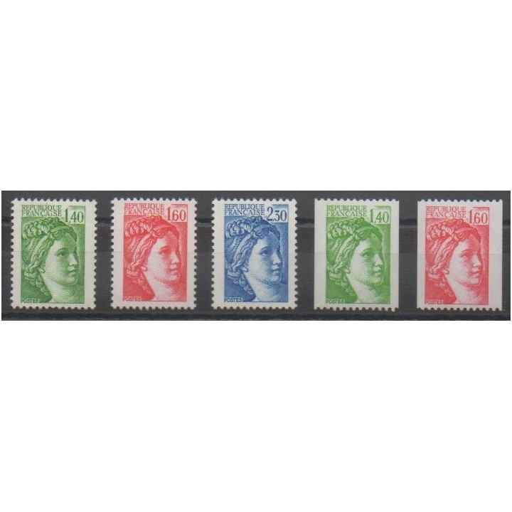 Timbres - France - Poste - 1981 - No 2154/2158