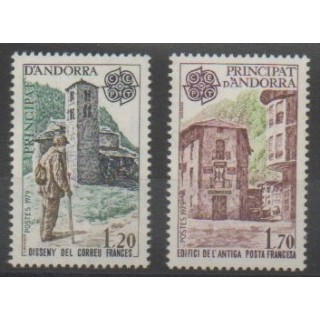 Stamps - French Andorra - 1979 - Nb 276/277 - Monuments - Europa