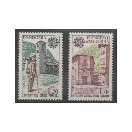 French Andorra - 1979 - Nb 276/277 - Monuments - Europa