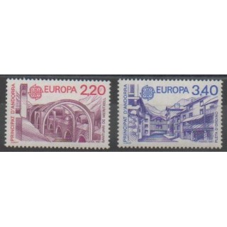 Stamps - French Andorra - 1987 - Nb 358/359 - Monuments - Europa