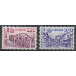 French Andorra - 1987 - Nb 358/359 - Monuments - Europa