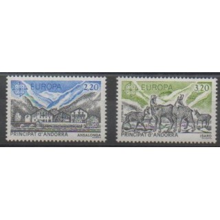 Stamps - French Andorra - 1986 - Nb 348/349 - Environment - Europa
