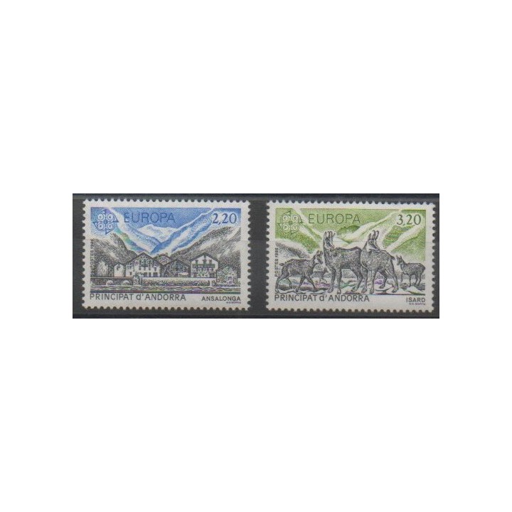 Stamps - French Andorra - 1986 - Nb 348/349 - Environment - Europa