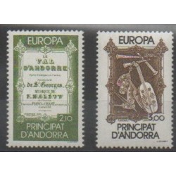 French Andorra - 1985 - Nb 339/340 - Music - Europa