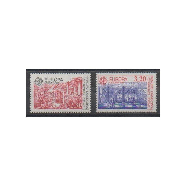 Stamps - French Andorra - 1990 - Nb 388/389 - Europa