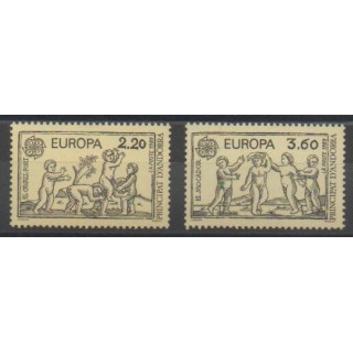 Stamps - French Andorra - 1989 - Nb 378/379 - Childhood - Europa