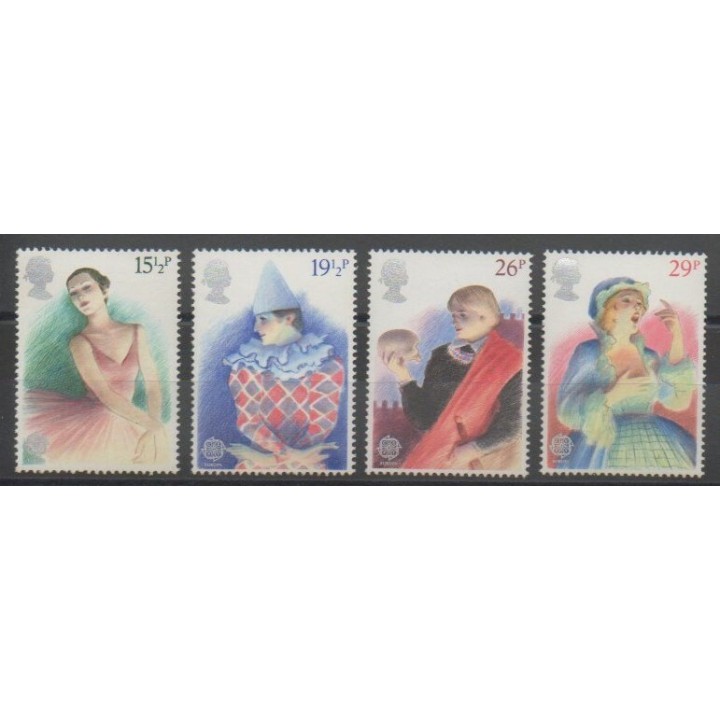 Stamps - Great Britain - 1982 - Nb 1043/1046 - Europa