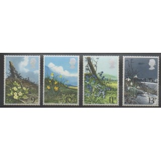 Stamps - Great Britain - 1979 - Nb 884/887 - Flowers