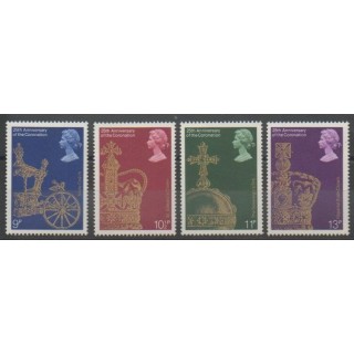 Stamps - Great Britain - 1978 - Nb 864/867 - Royalty