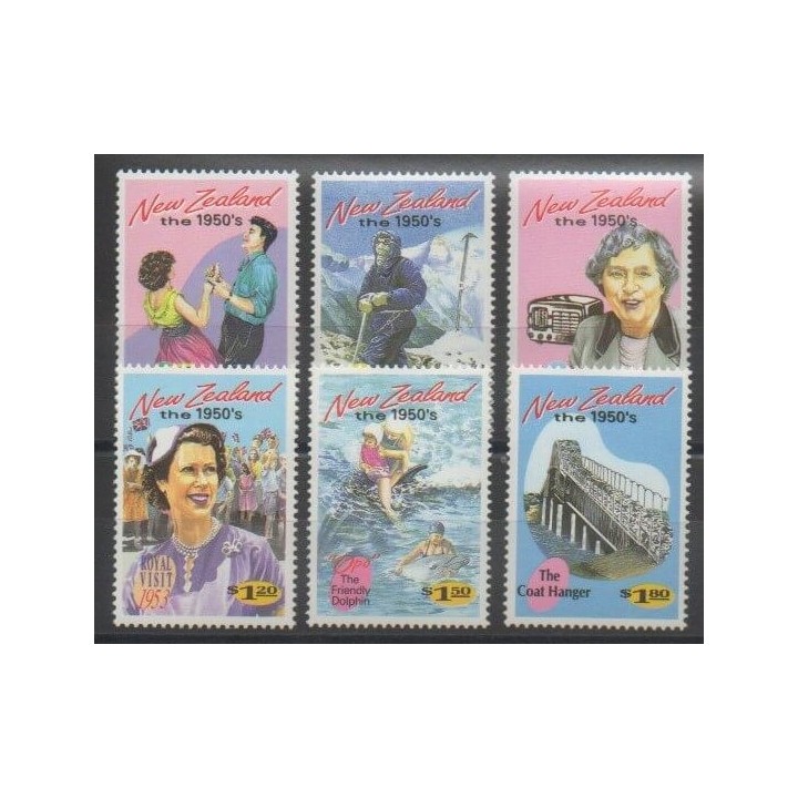 Stamps - New Zealand - 1994 - Nb 1277/1282