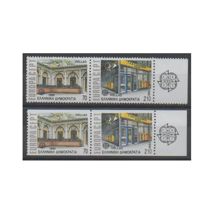 Timbres - Grèce - 1990 - No 1726/1729 - Europa