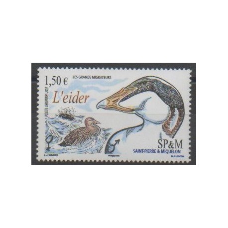 Saint-Pierre et Miquelon - Poste aérienne - 2007 - No PA87 - Oiseaux