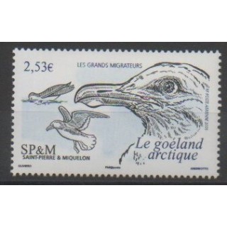 Timbres - Saint-Pierre et Miquelon - Poste aérienne - 2006 - No PA86 - Oiseaux