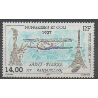 Timbres - Saint-Pierre et Miquelon - Poste aérienne - 1997 - No PA77 - Aviation