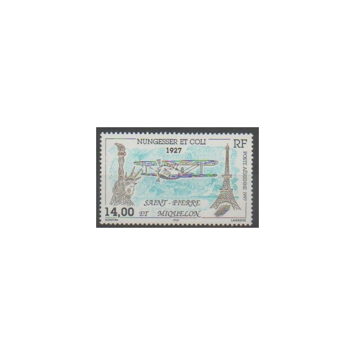 Timbres - Saint-Pierre et Miquelon - Poste aérienne - 1997 - No PA77 - Aviation