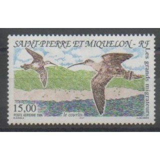 Stamps - Saint-Pierre and Miquelon - Airmail - 1996 - Nb PA75 - Birds
