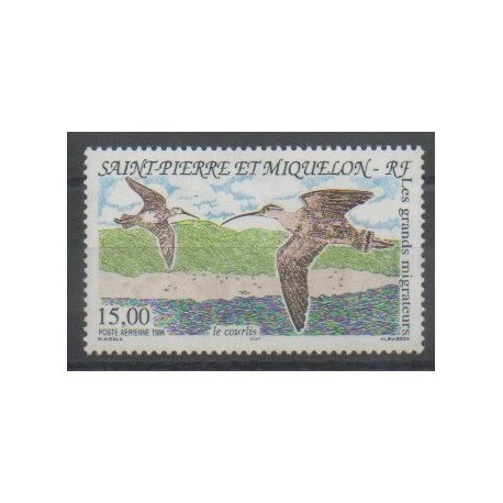 Saint-Pierre et Miquelon - Poste aérienne - 1996 - No PA75 - Oiseaux