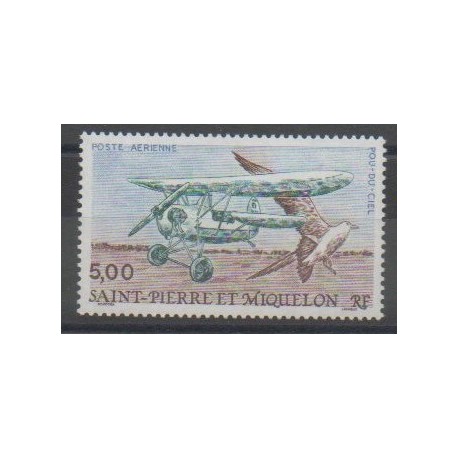 Saint-Pierre et Miquelon - Poste aérienne - 1990 - No PA69 - Aviation - Oiseaux