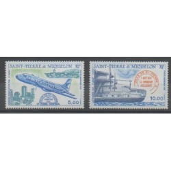 Saint-Pierre et Miquelon - Poste aérienne - 1987 - No PA64/PA65 - Aviation