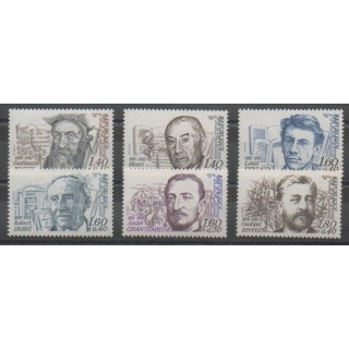 Timbres - France - Poste - 1982 - No 2225/2230 - Célébrités