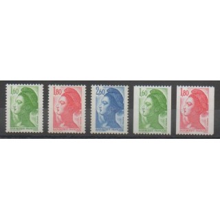 Timbres - France - Poste - 1982 - No 2219/2223
