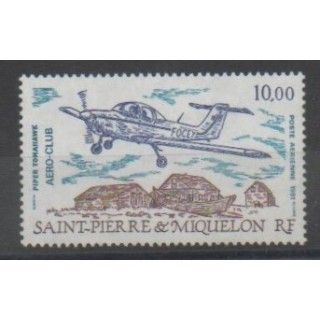 Timbres - Saint-Pierre et Miquelon - Poste aérienne - 1991 - No PA70 - Aviation