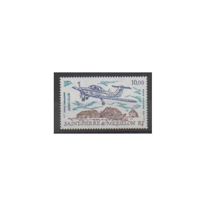 Timbres - Saint-Pierre et Miquelon - Poste aérienne - 1991 - No PA70 - Aviation