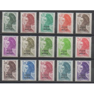 Timbres - Saint-Pierre et Miquelon - 1986 - No 455/469