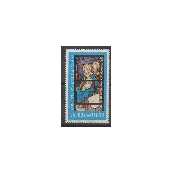 Timbres - Saint-Pierre et Miquelon - 1986 - No 474 - Noël