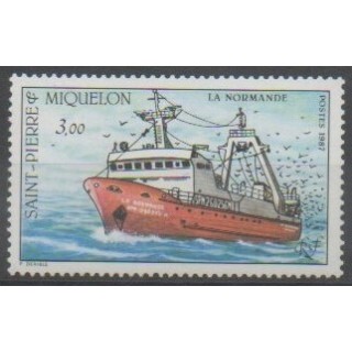 Timbres - Saint-Pierre et Miquelon - 1987 - No 482 - Navigation