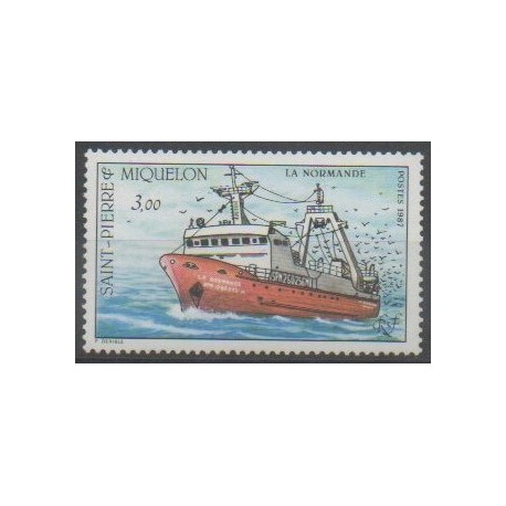 Saint-Pierre and Miquelon - 1987 - Nb 482 - Boats