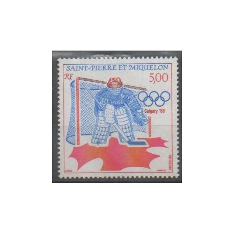 Saint-Pierre et Miquelon - 1988 - No 487 - Jeux olympiques d'hiver