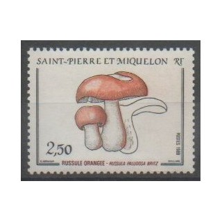 Timbres - Saint-Pierre et Miquelon - 1988 - No 486 - Champignons