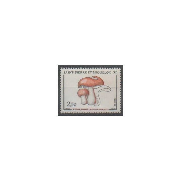 Stamps - Saint-Pierre and Miquelon - 1988 - Nb 486 - Mushrooms