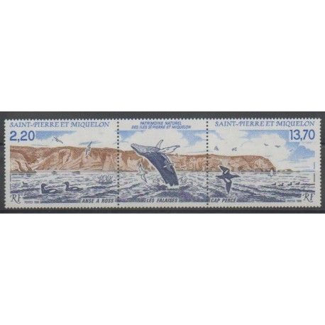 Saint-Pierre et Miquelon - 1988 - No 495A - Sites - Mammifères