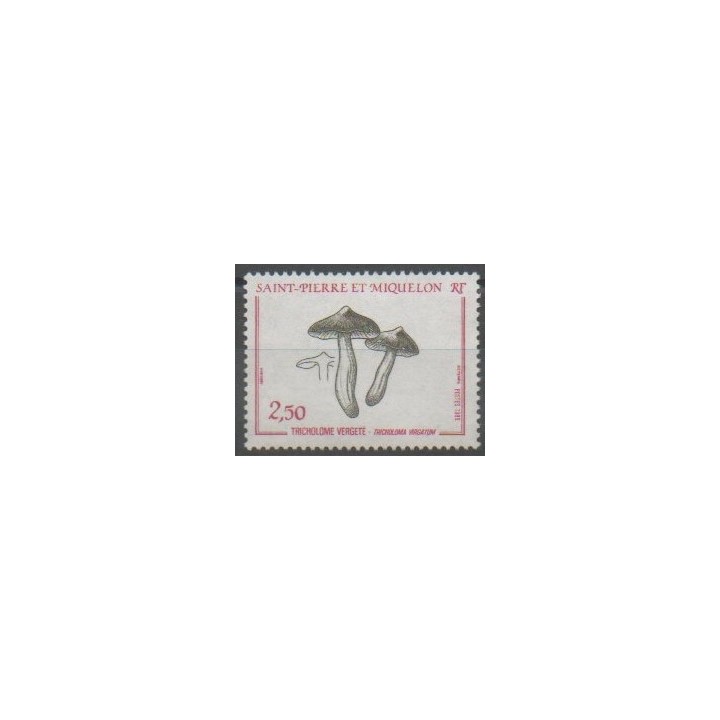 Stamps - Saint-Pierre and Miquelon - 1989 - Nb 497 - Mushrooms