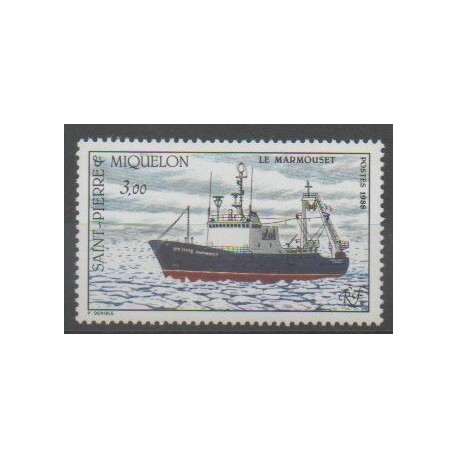 Saint-Pierre and Miquelon - 1988 - Nb 493 - Boats