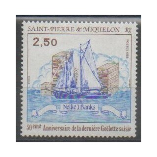 Stamps - Saint-Pierre and Miquelon - 1988 - Nb 492 - Boats