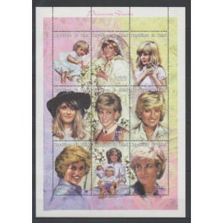 Stamps - Chad - 1997 - Nb 837/845 - Royalty