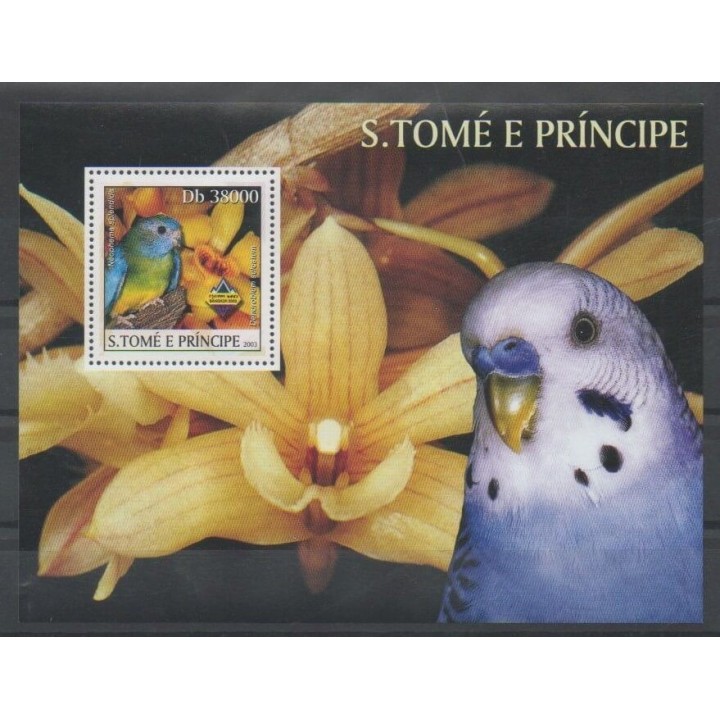Timbres - Saint-Thomas et Prince - 2003 - No BF218 - Oiseaux