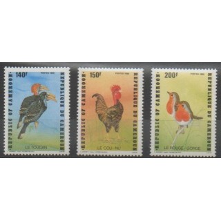 Stamps - Cameroon - 1985 - Nb 777/779 - Birds