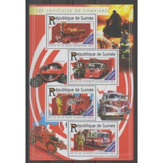 Stamps - Guinea - 2015 - Nb 7758/7761 - Firemen