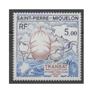 Stamps - Saint-Pierre and Miquelon - 1987 - Nb 477 - Boats