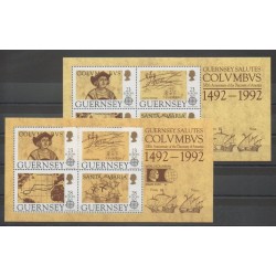 Guernsey - 1992 - Nb BF15 - BF17 - Christophe Colomb - Europa