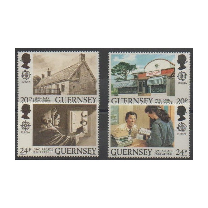Stamps - Guernsey - 1990 - Nb 485/488 - Europa