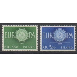 Islande - 1960 - No 301/302 - Europa
