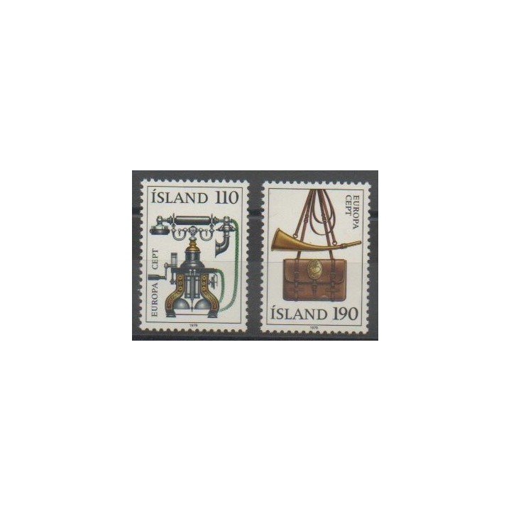 Timbres - Islande - 1979 - No 492/493 - Europa