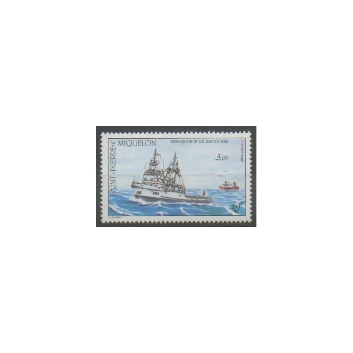 Stamps - Saint-Pierre and Miquelon - 1989 - Nb 510 - Boats