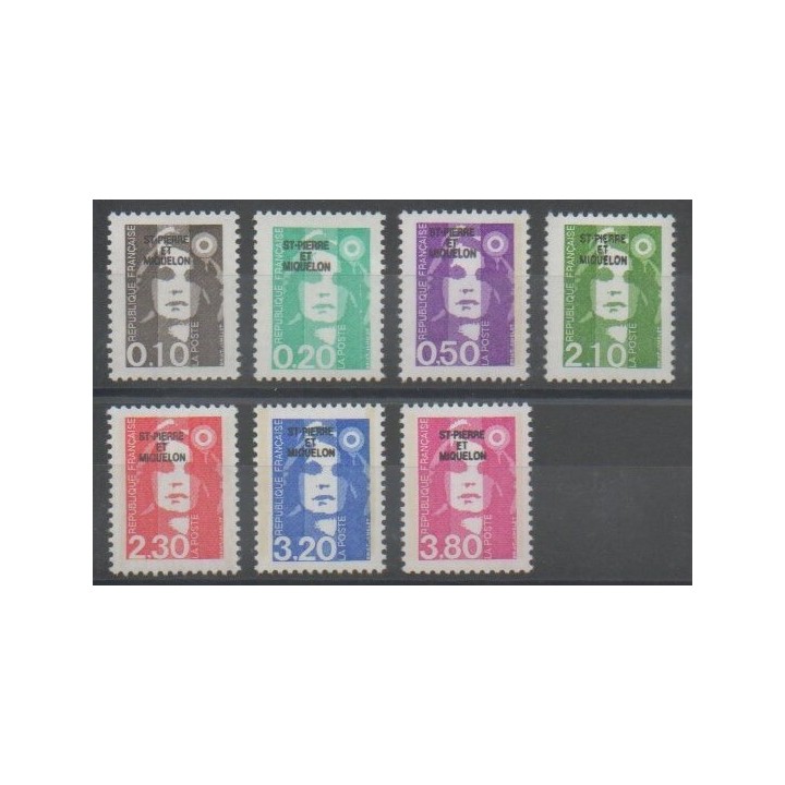 Stamps - Saint-Pierre and Miquelon - 1990 - Nb 514/520